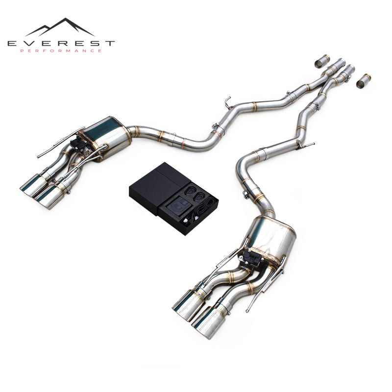 X Mid Pipes Stainless Steel Catback for Mercedes-Benz S63 AMG W221 6.2L 2008-2012 Valvetronic Muffler Exhaust Pipes