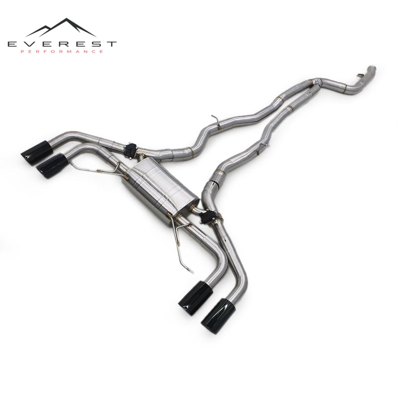 Catback Muffler Valvetronic Exhaust System for BMW X3/X4 3.0T 2014-2023 Stainless Steel Tig Welding Pipes