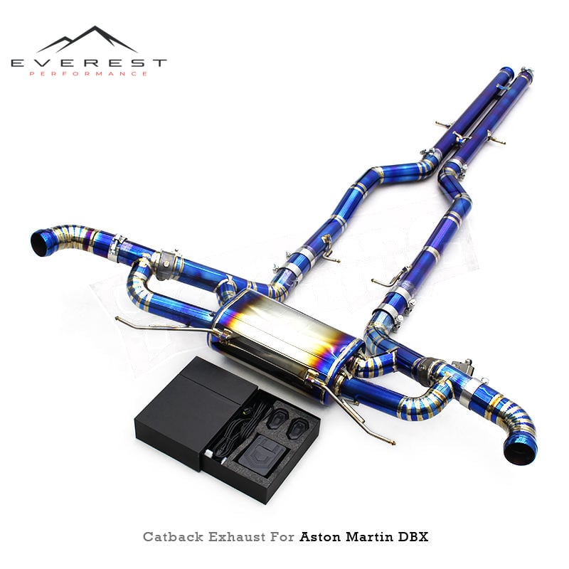 Titanium Exhaust Pipe for Aston Martin DBX 707 V8 4.0TT 2022-2025 Racing Valvetronic Muffler Pipe Catback Exhaust System