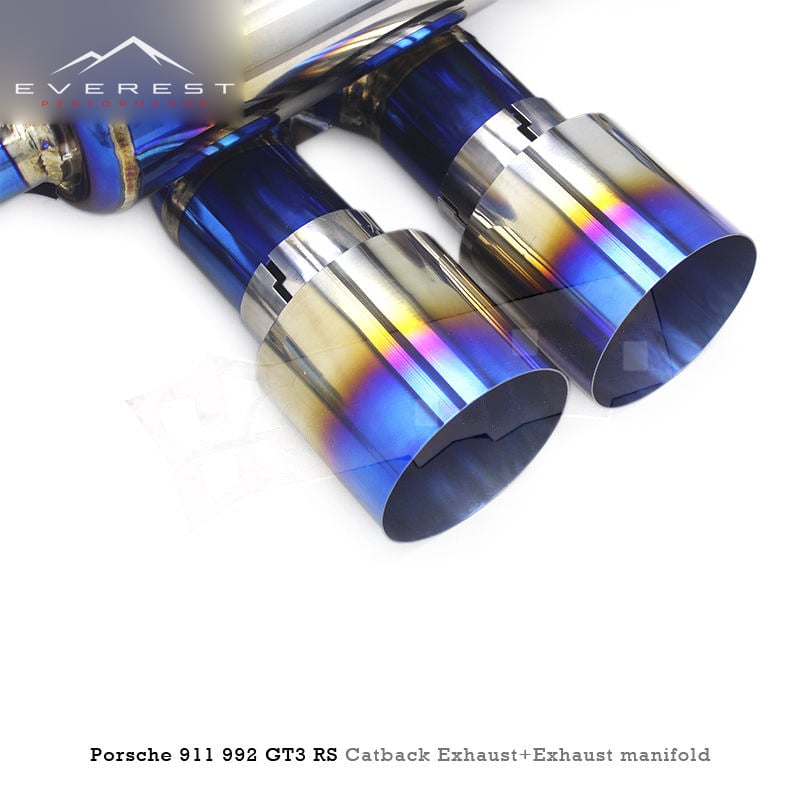 Titanium Full Exhaust System for Porsche 911 992 GT3 RS 4.0L 2020-2024 Racing SS304 Manifold Valvetronic Catback Exhaust