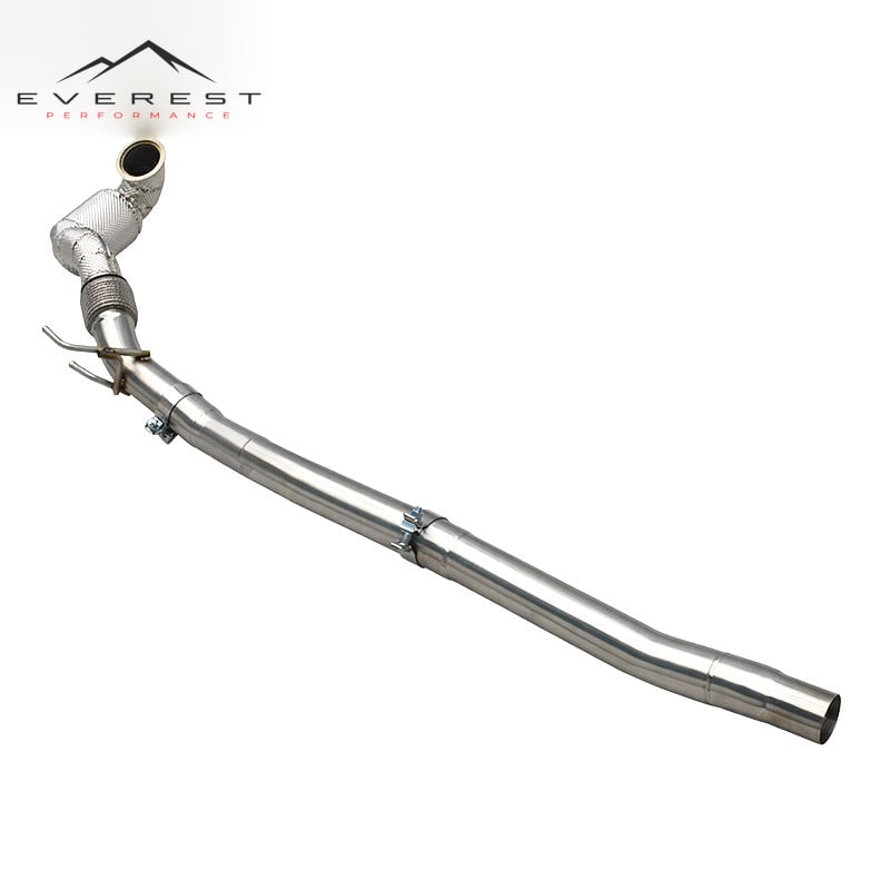Catted Exhaust Pipes for Audi S3 8V 2.0T 2015-2020 Stainless Steel High Flow Downpipe With Heat Shield