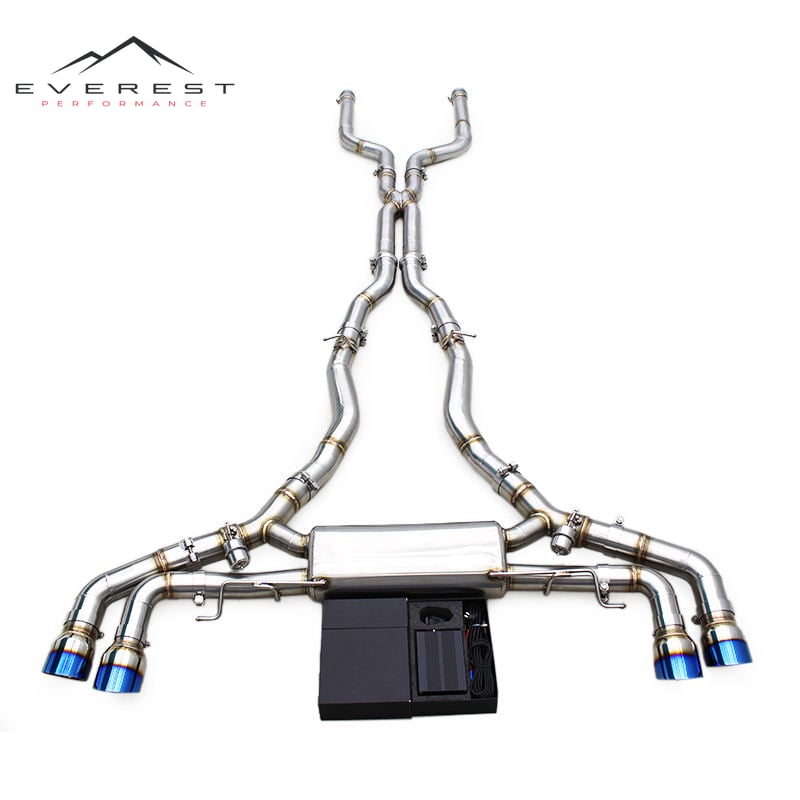 Race Valved Catback for BMW X5M/X6M F95/F96 4.4TT 2020-2024 Stainless Steel Exhaust System With Remote Controller