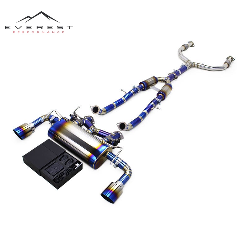 Tuning Exhaust Catback System for Infiniti G37 3.7L 2010-2021 Titanium Valved Muffler Cat Back Titanium Exhaust Pipe