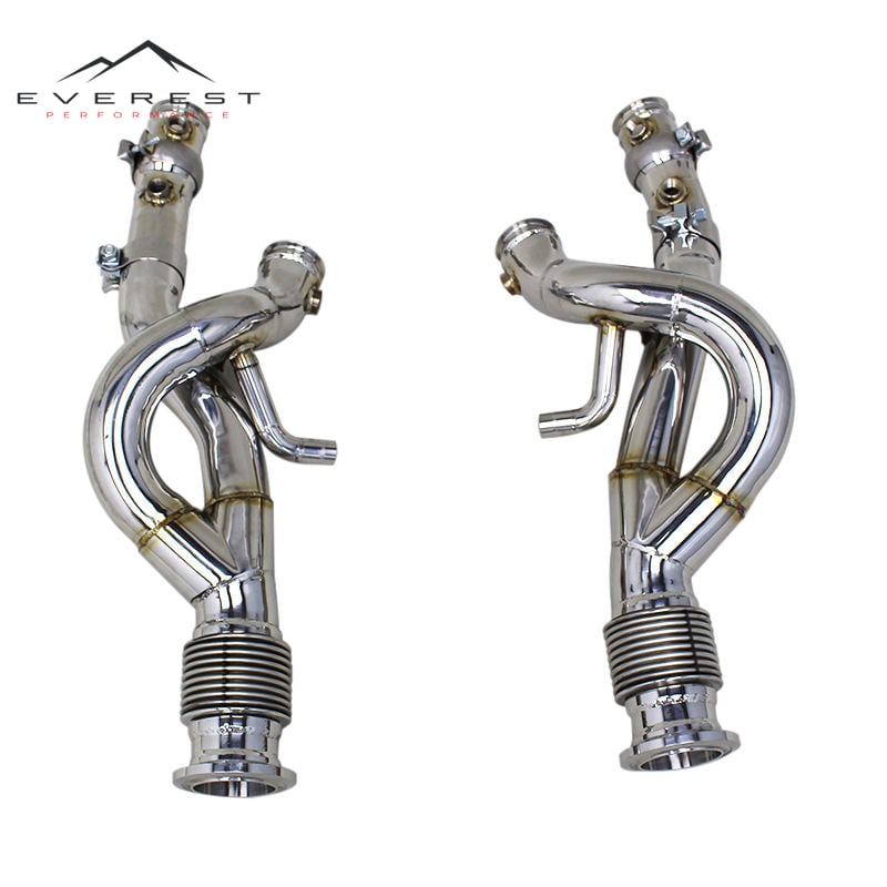 Exhaust Downpipe for Lamborghini Revuelto 6.5L V12 2023-2025 Free Flow Stainless Steel Exhaust Pipe Racing Car Exhaust System