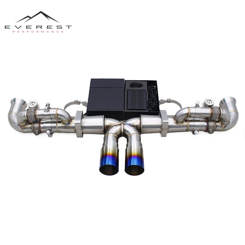 Stainless Steel Catback Pipe for Porsche 911 Carrera 991/991.1/991.2 GT3/GT3RS 2015-2018 Exhaust Muffler with Valve Actuators