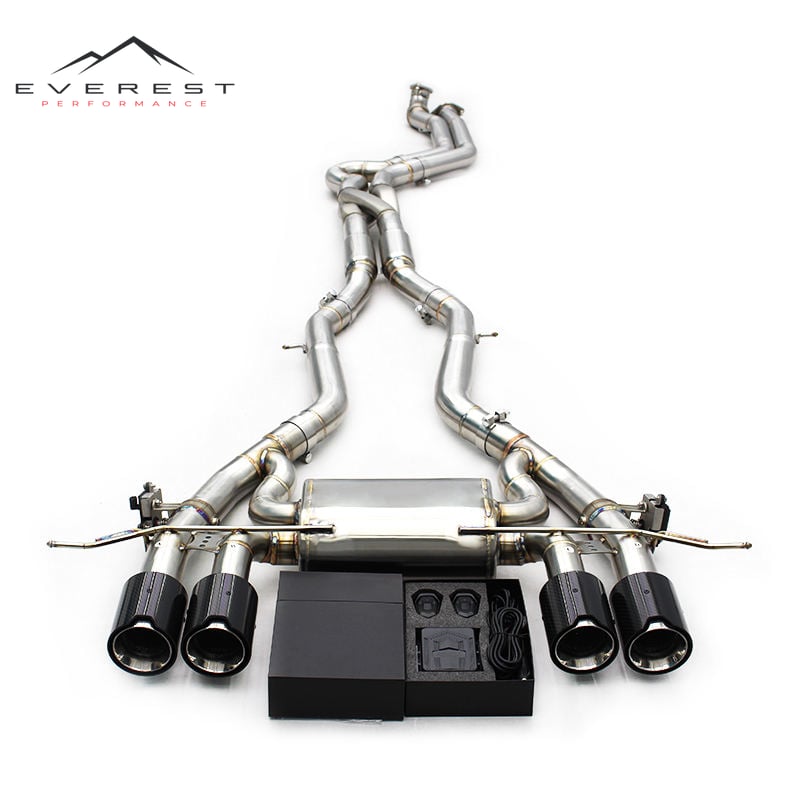 Stainless Steel Exhaust Pipes for BMW M2/M3/M4 G87/G80/G82 3.0T 2020-2026 Z Mid Catback Valvetronic Muffler With Brace