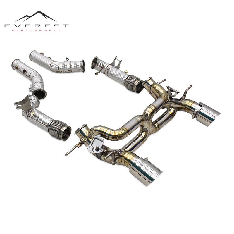 Catback Exhaust Downpipe for Maserati MC20 3.0T 2020-2024 Racing Titanium Exhaust Pipe Muffler With Valve System