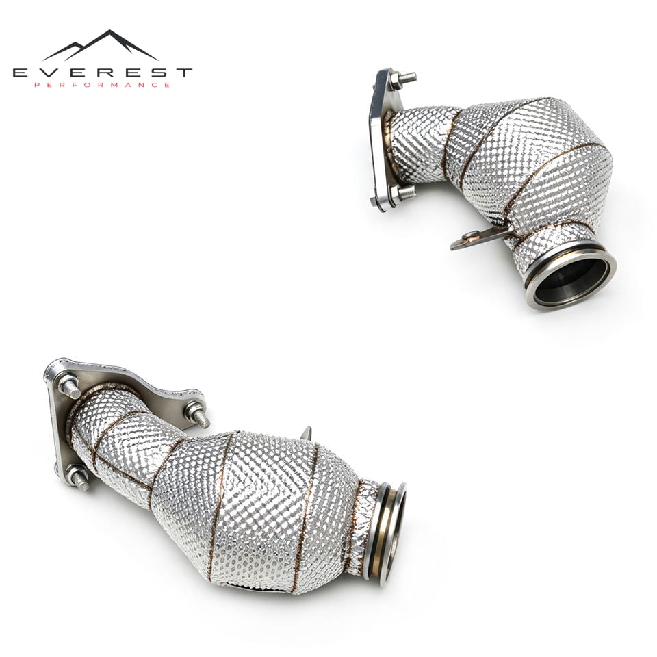 Stainless Steel Downpipe for Nissan 400Z Z34 VR30 3.0T 2021-2024 Straight Through Exhaust Pipes