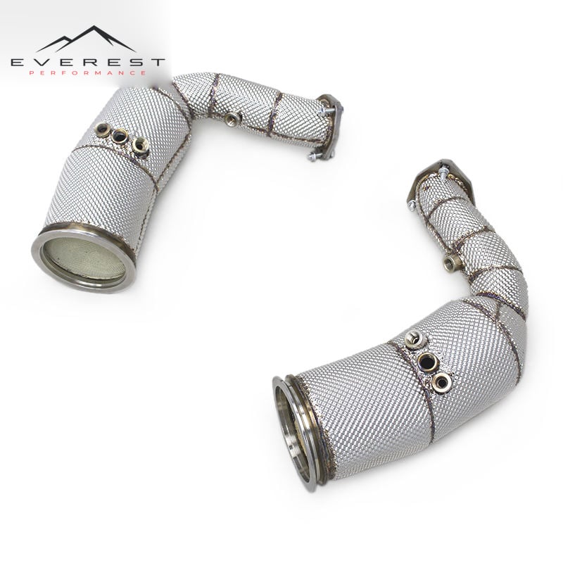Exhaust Catalyst Downpipe With OPF/DPF for Audi SQ8 4.0T 2018-2024 Stainless Steel Exhaust Pipe Exhaust System