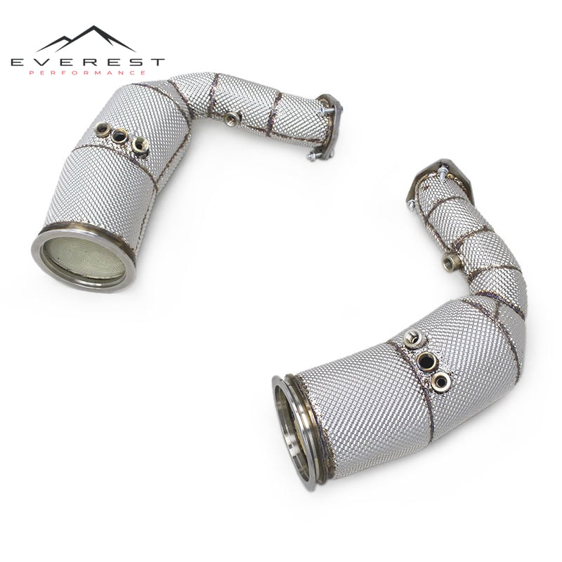 Exhaust Catalyst Downpipe With OPF/DPF for Audi SQ8 4.0T 2018-2024 Stainless Steel Exhaust Pipe Exhaust System