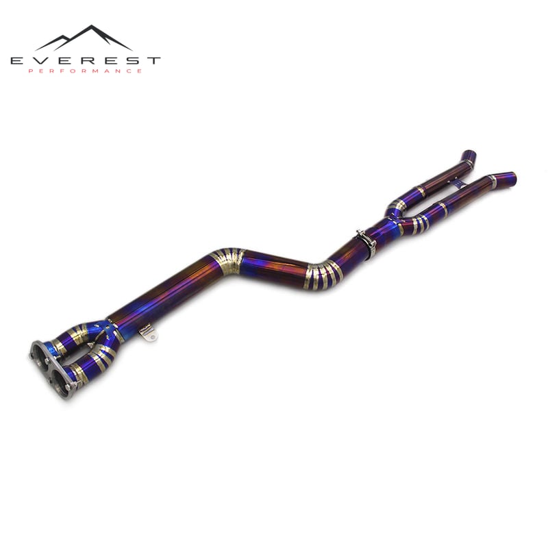 Titanium Mid Pipes for BMW X3M/X4M F97/F98 3.0T 2019-2023 Single Middle Pipe Auto Exhaust Accessories