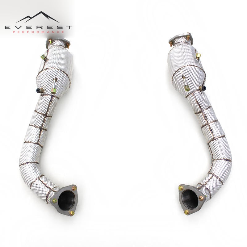 Stainless Steel Downpipe for Porsche 718 Cayman GT4 RS 4.0L 2022-2025 Racing Exhaust Pipe with 100/200/300Cell