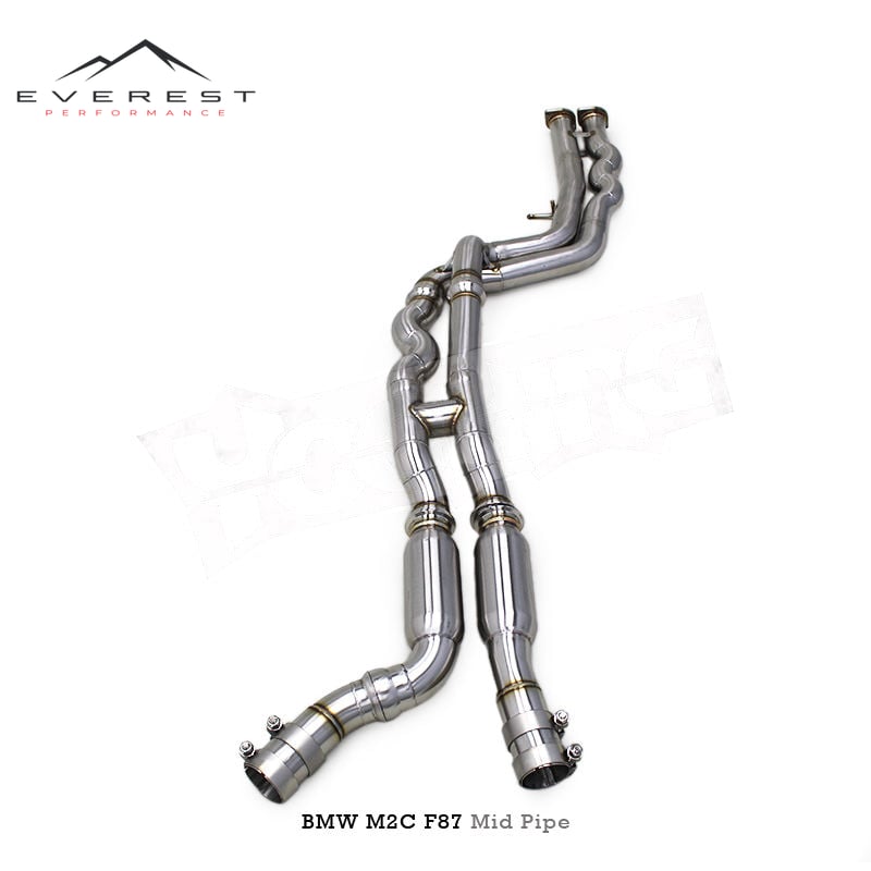 Stainless Steel Equal Length Mid Pipes Exhaust System for BMW M2C M2 Competition F87 S55 3.0T 2018-2023 Sport High Quality