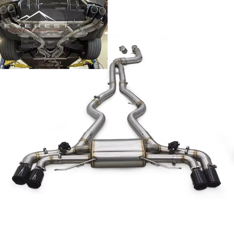Tuning Catback Exhaust for BMW B58 G20 M340/M340I 3.0T Stainless Steel Exhaust Muffler with Valves Auto Performance Parts