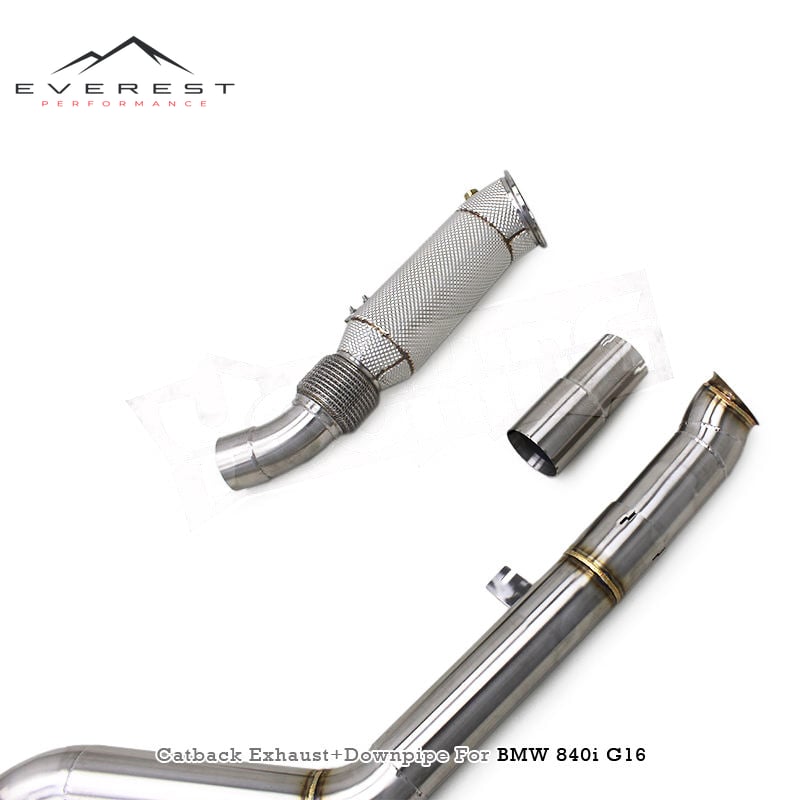 SS304 Exhaust Pipe System for BMW 840i G16 B58 3.0T 2019-2024 Exhaust Downpipe Street Header Valved Sport Exhaust System