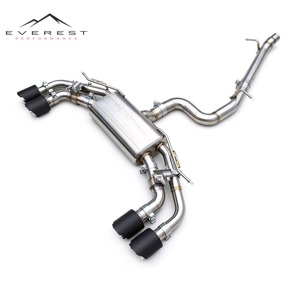 Stainless Steel Catback Exhaust Pipes for VW Golf 8/MK8/8R R 2.0T 2020-2024 Racing Exhaust Muffler With Remote Control