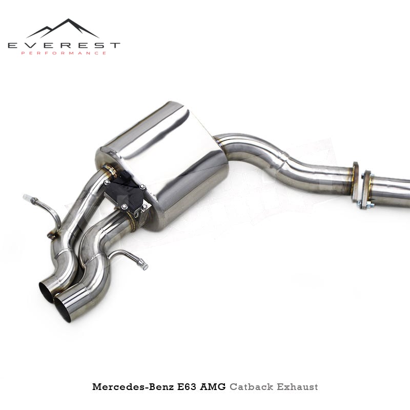 SS304 Exhaust Pipe System for Mercedes-Benz E63 E63S W212 6.2L AMG 2014-2015 High Quality Valvetronic Catback Exhaust System