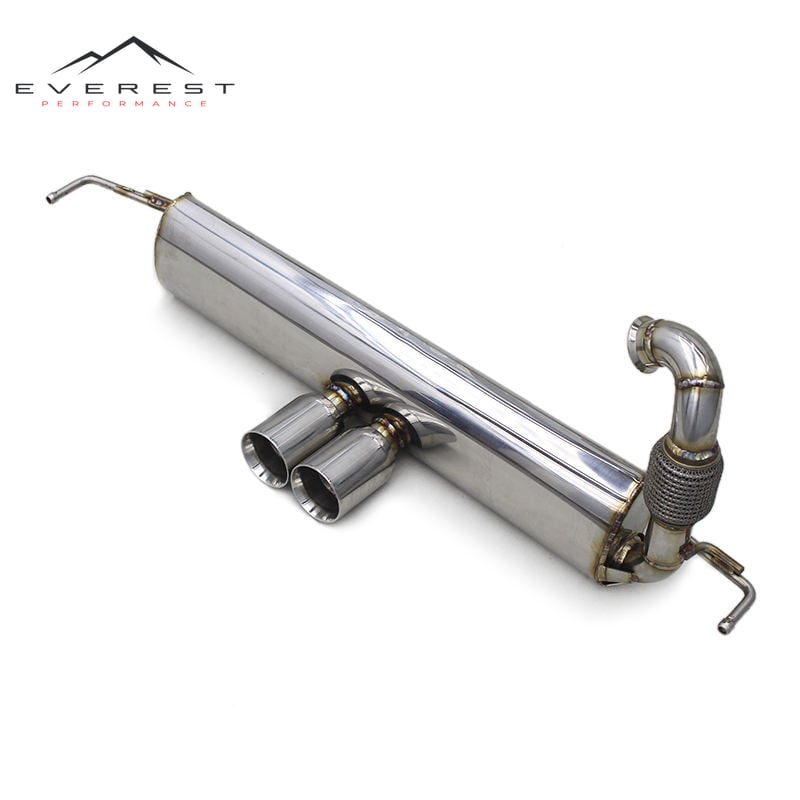 304 Stainless Steel Exhaust Pipes for SMART W453 1.0/0.9T 2015-2023 Catback Muffler Valvetronic Dual Outlet