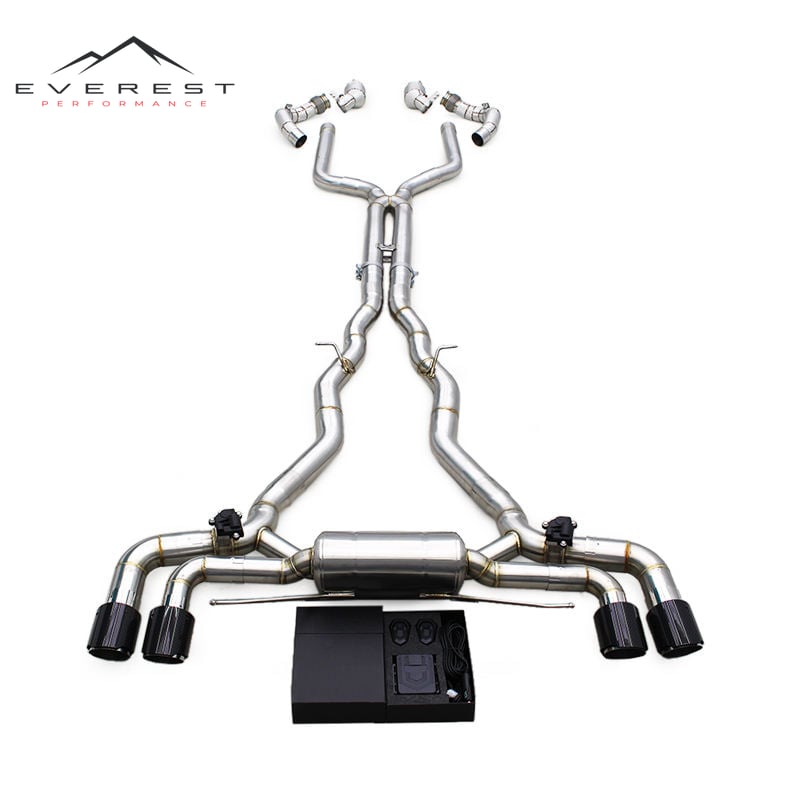 SS304 Full Exhaust for BMW M8 Coupe F93 4.4T 2019-2024 Exhaust Downpipe Valvetronic Catback Exhaust Four Outlet Nozzle