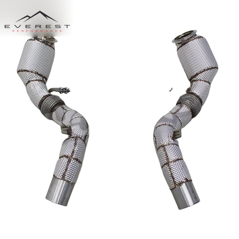 Stainless Steel Downpipe for BMW M850/M850i 4.4TT G14/G15/G16 Alpina B8 2020-2023 Catted/Free Flow Exhaust Pipes