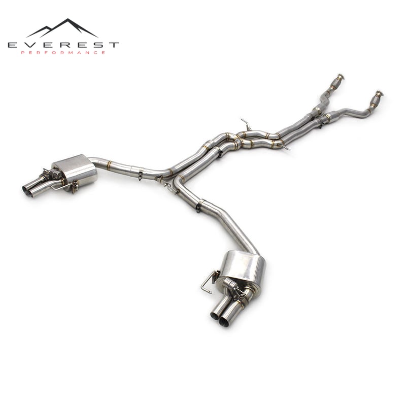 Valved Muffler Exhaust System For Audi RS6 C7/C7.5 4.0T 2013-2018 Engine Auto Sound Exhaust