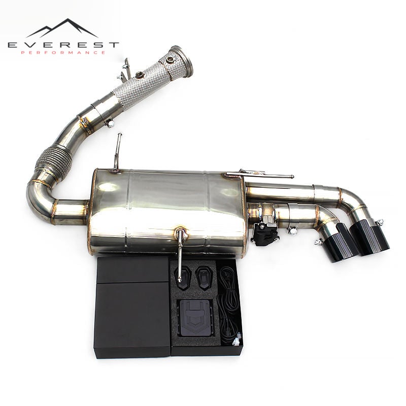 Direct-fit Full Exhaust for BMW I8 1.5T B38 Engine 2014-2019 Heat Shield Straight Test Pipe Valvetronic Rear Muffler Section