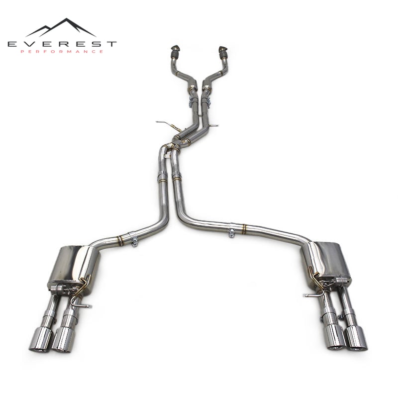 Custom Catback Exhaust for Audi A6/A7 C7/C8 3.0T 2012-2023 Tuning Stainless Steel Pipes Muffler Valvetronic Exhaust System