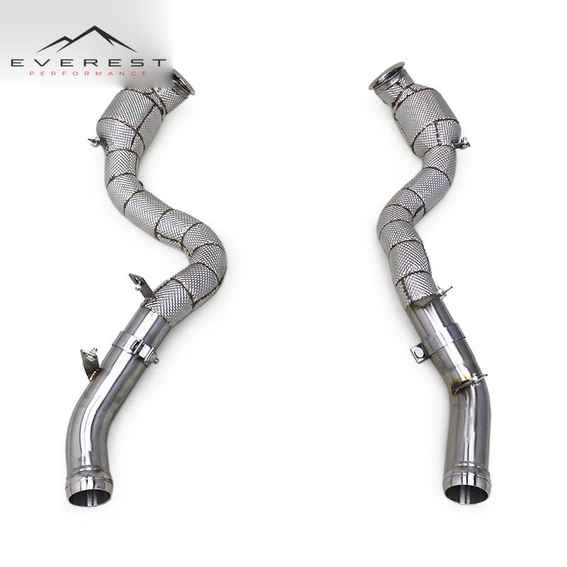 Stainless Steel Exhaust Pipes for Mercedes-Benz GLC63/GLC63S AMG 4.0T 2016-2022 Car Exhaust Downpipe