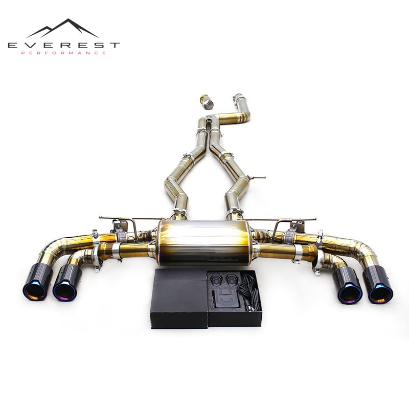 Titanium Exhaust Pipe System for BMW Z4 G29 M40i 3.0T 2019-2024 Sport Car Plating-gold Pipe Valvetronic Catback Exhaust