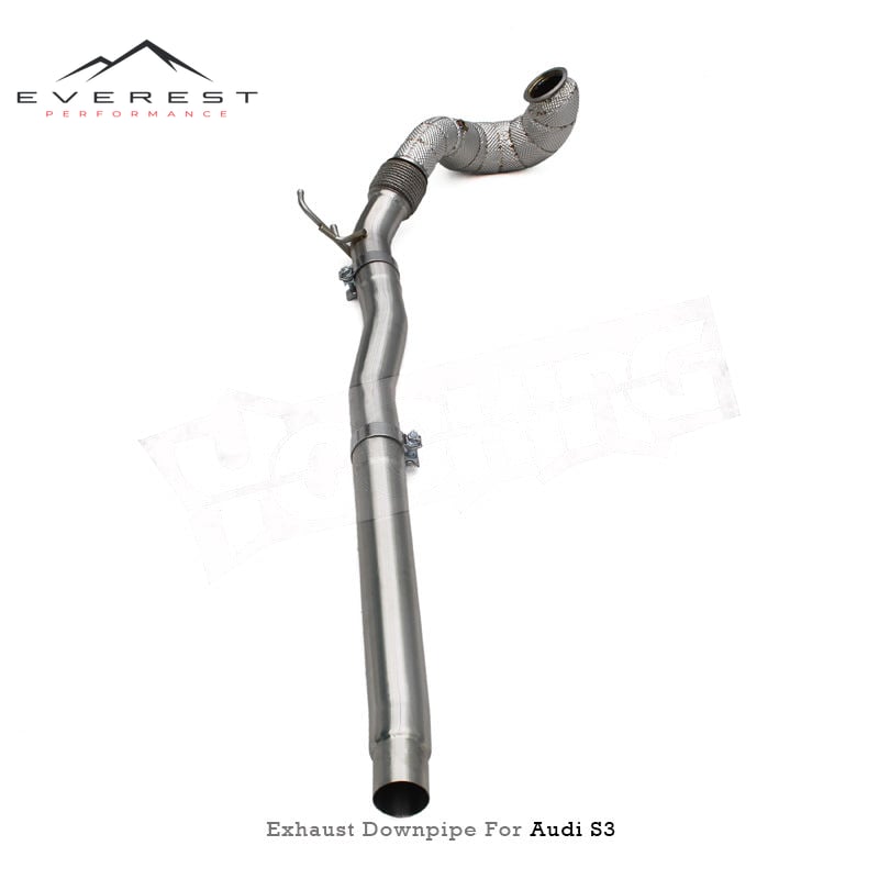 Stainless Steel Downpipe for Audi S3 2.0T 2015-2020 Straight Through Header Exhaust System