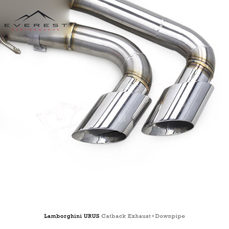 SS304L Exhaust Pipe System for Lamborghini URUS 4.0 2018-2023 with Downpipe +Valve Control Muffler Pipe Exhaust Entire