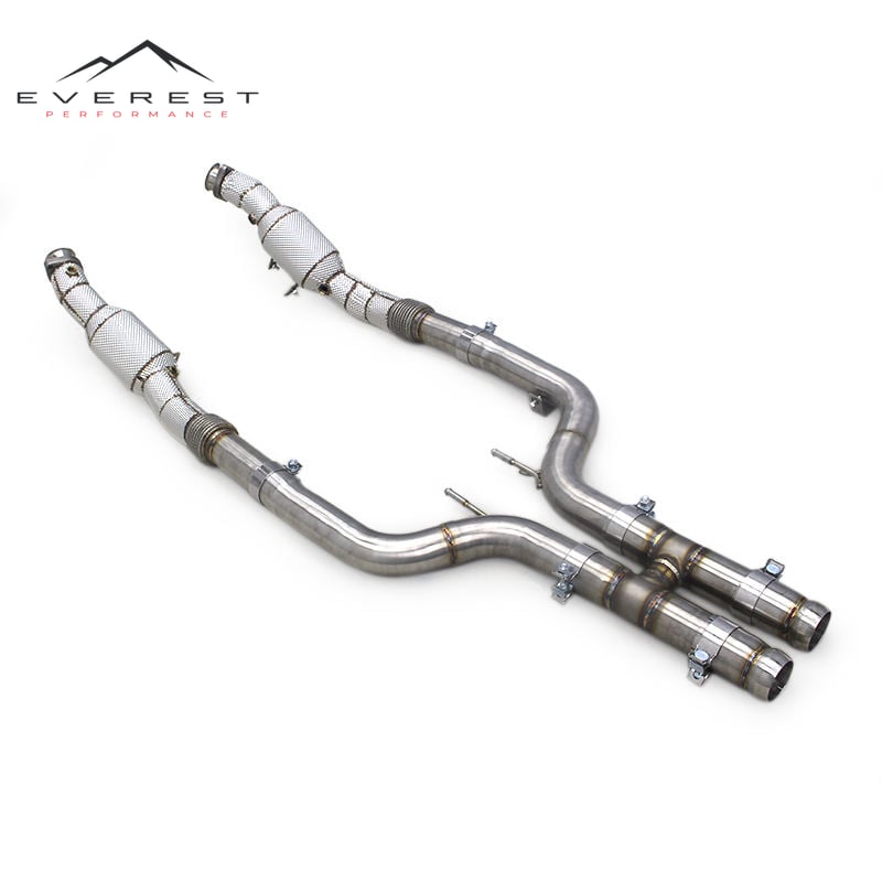 Stainless Steel Exhaust Downpipe Catalyst for Mercedes-Benz S560 S580 2014-2018 Performance Catted Downpipes