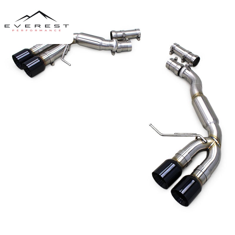 SS304 Exhaust Pipe System for Porsche Macan GTS 3.0T 2014-2017 Black Tip Catback Sport Sound Replacement Direct Fit