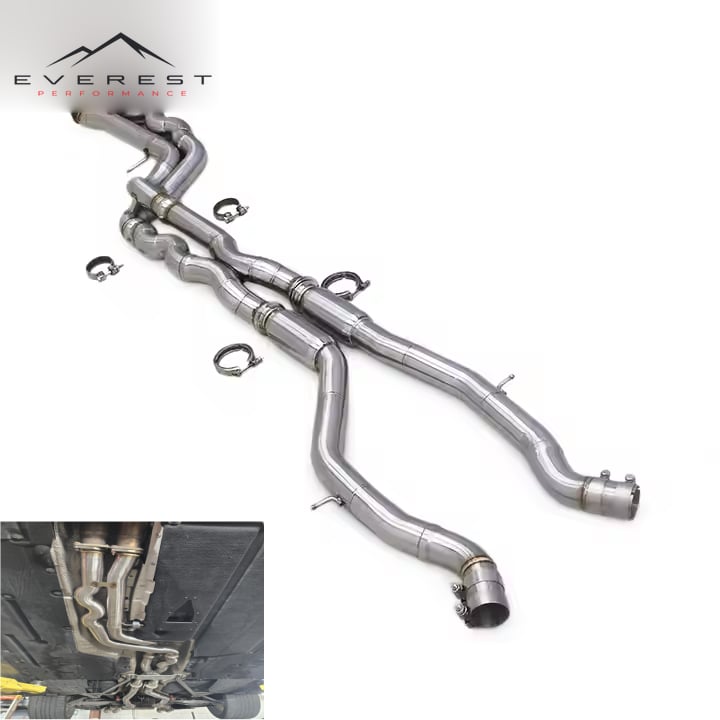 Equal Length Mid Pipe 2014-2019 for BMW M3/M4 F80 F82 F83 S55 3.0T Stainless Steel F80 Exhaust Pipes Motorsport