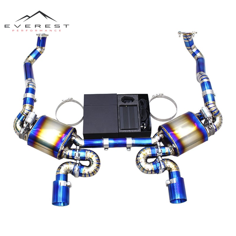 Race Valved Sport Exhaust Pipe System for Porsche Boxster 981 2.7L/3.4L 2013-2015 Upgrade 718 GT4 RS Titanium Catback Muffler