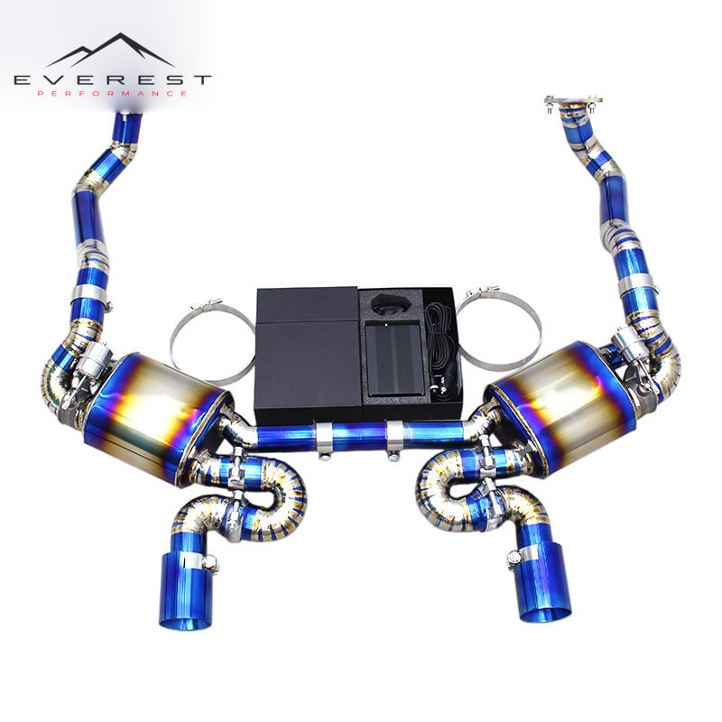Race Valved Sport Exhaust Pipe System for Porsche Boxster 981 2.7L/3.4L 2013-2015 Upgrade 718 GT4 RS Titanium Catback Muffler