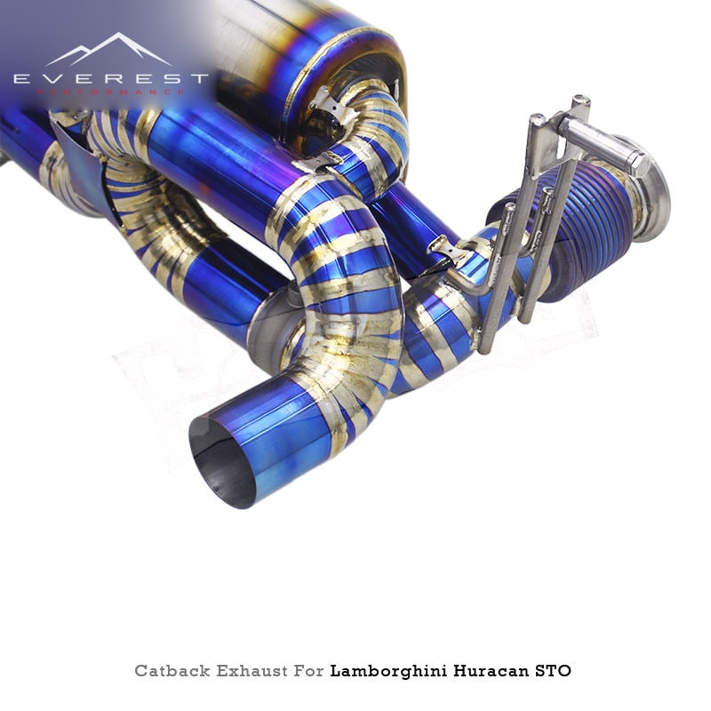 Titanium Exhaust Pipe System for Lamborghini Huracan STO/EVO Spyder 5.2 2019-2020 Vacuum Valve Muffler Catback Exhaust