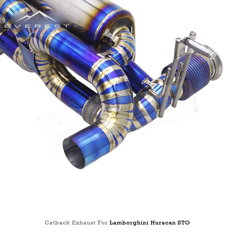 Titanium Exhaust Pipe System for Lamborghini Huracan STO/EVO Spyder 5.2 2019-2020 Vacuum Valve Muffler Catback Exhaust