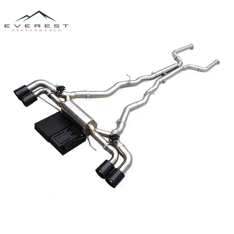 Custom X Pipes Catback Muffler for BMW M8 F91/F92/F93 4.4TT 2019-2023 Valvetronic Exhaust System Stainless Steel Pipes