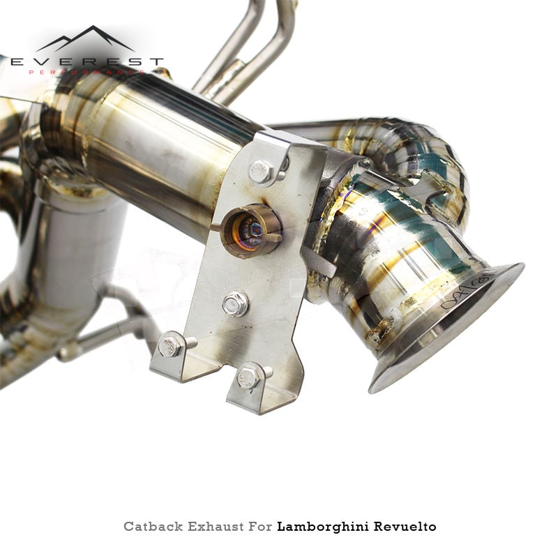Titanium Performance Catback X Pipes Exhaust Pipe for Lamborghini Revuelto 6.5L 2023-2025 Muffler Sound Rear Axle Back