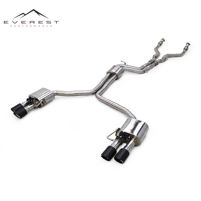 Stainless Steel Catback for Audi S4 S5 B8.5 3.0T 2013-2019 Muffler Exhaust Pipes Valvetronic With Remote Control System