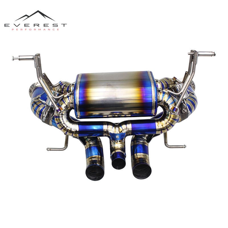 Racing Titanium Exhaust Muffler for Lamborghini Aventador LP740/LP740S 6.5L 2017-2018 Vacuum Valve Exhaust Catback With Remote