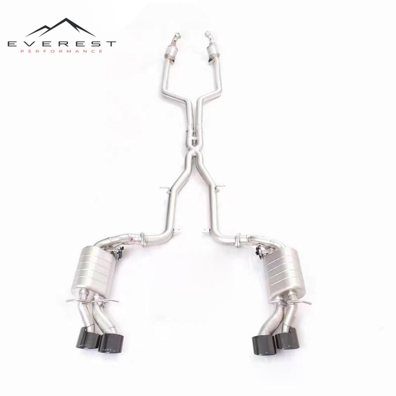 304 Stainless Steel Catback Exhaust for Benz C63 AMG W204 6.2L 2012-2015 Valve Exhaust Car Exhaust