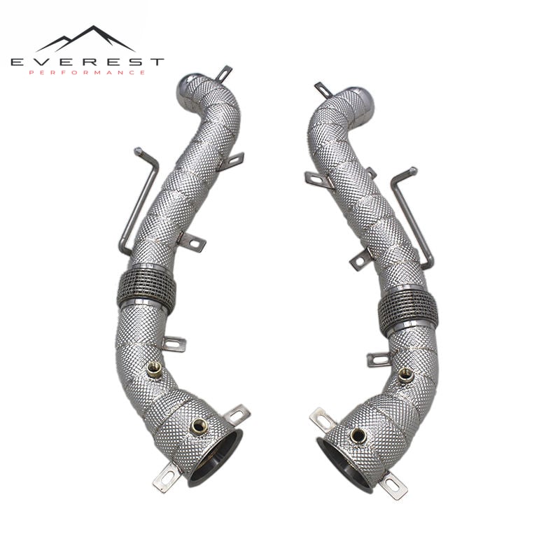 Custom Header Catted Downpipe for Mclaren MP4-12C 2012-2014 Sport Car Parts Stainless Steel Pipe With Catalyst Exhaust System