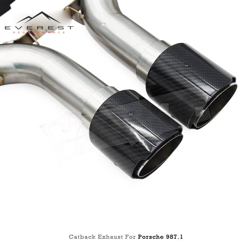 SS304L Exhaust Pipe System for Porsche Boxster/Cayman 987/987.1/987.2 2.7/2.9/3.4 2006-2012 Valvetronic Catback Exhaust