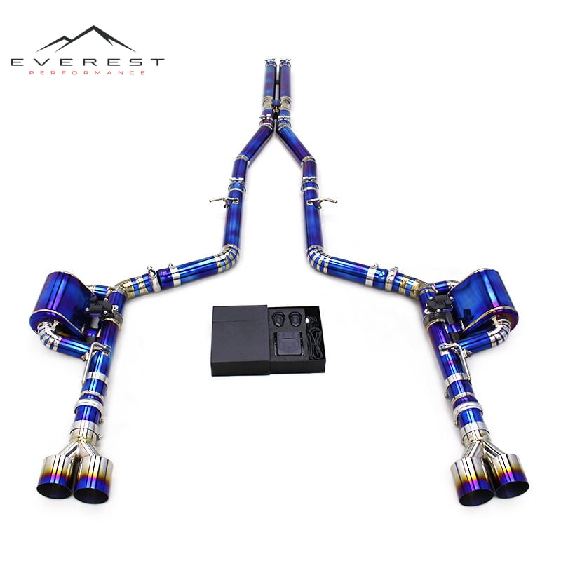 Race X Pipe Catback for Dodge Challenger Hellcat SRT 6.2T 2016-2022 Tuning Exhausted System Titanium Valvetronic Catback Muffler
