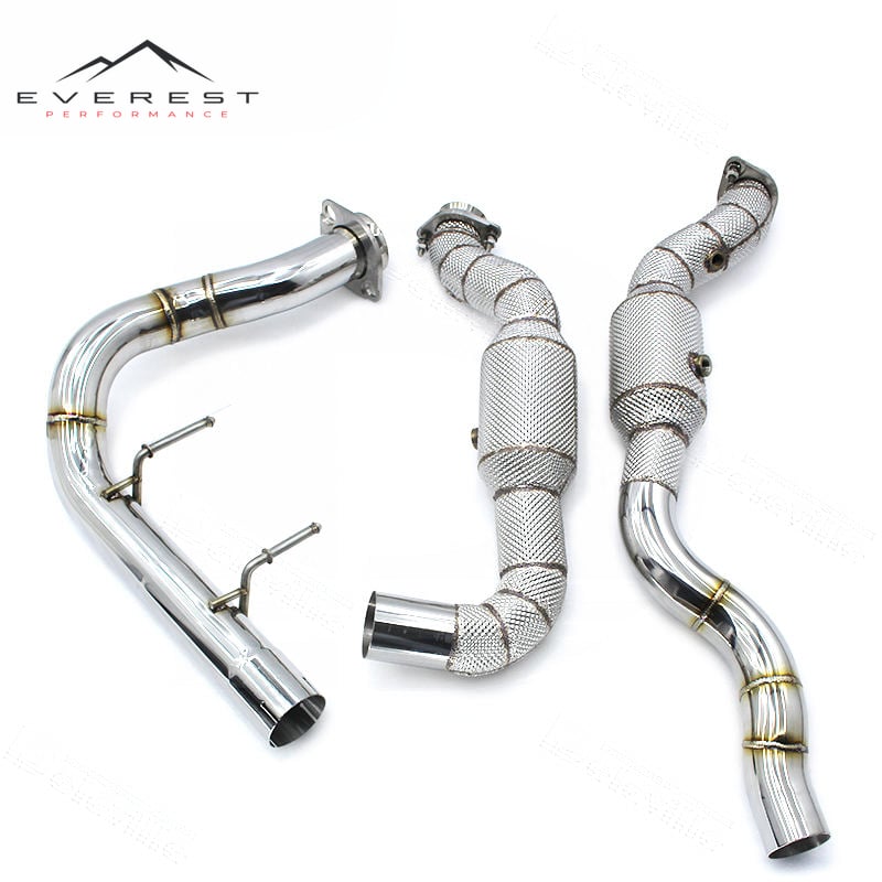 Stainless Steel Exhaust Pipes for Ford F150 SVT Raptor 3.5TT 2015-2019 Exhaust Downpipe