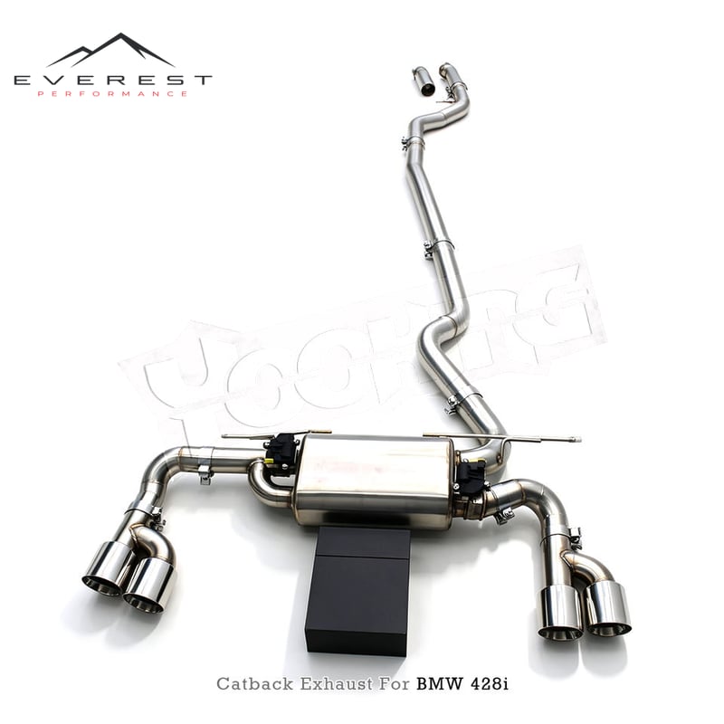 Custom Valvetronic Exhaust System for BMW 420i 428i 430i F32 F33 F36 N20 B48 2.0T 2012-2017 Stainless Steel Pipe Catback Muffler
