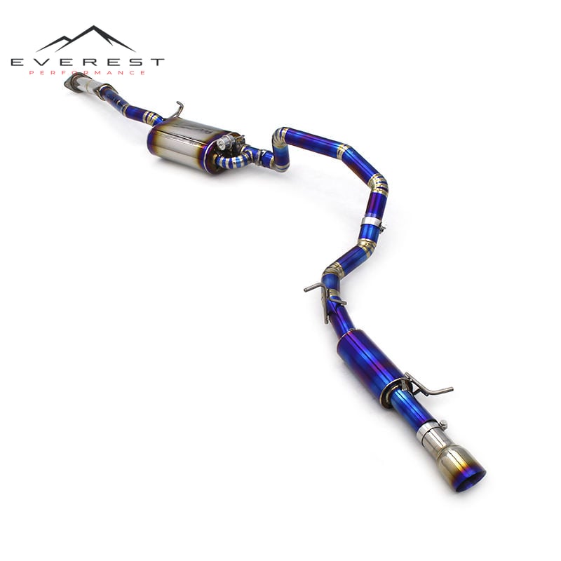 Titanium Catback Exhaust for Mitsubishi Pajero 3.0/3.8 2006-2021 Titanium Exhaust Pipe Escape Muffler Exhaust System