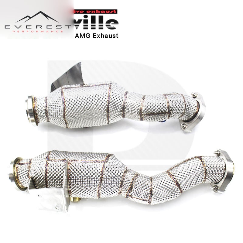 Stainless Steel Exhaust Pipes for Mercedes-Benz C43 AMG 3.0T 2016-2023 Exhaust Downpipe Exhaust System
